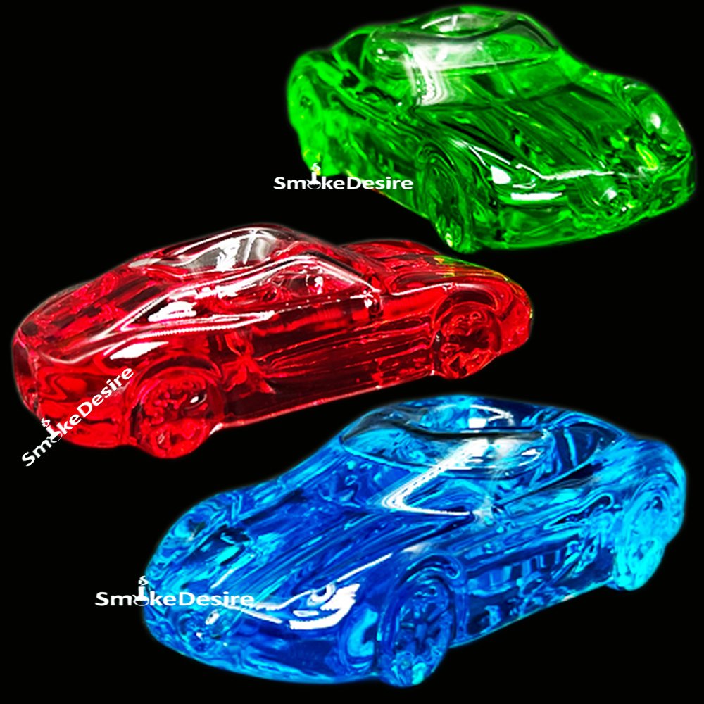Mini Car Style Glycerin Chilled 4 Inch Hand Pipe - Smoke Desire